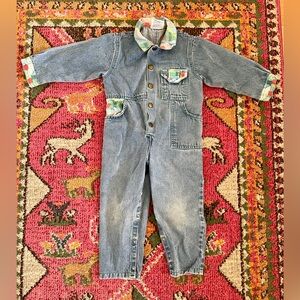 Vintage denim overalls kids 3T